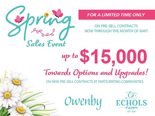This Spring, Get a Fresh Start with Windsong! Spring Sales Event